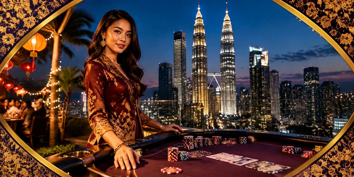 Pemain Malaysia menikmati permainan poker dengan suasana batik di Kuala Lumpur melalui ong24